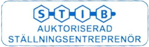 STIB auktoriserad ställningsentreprenör