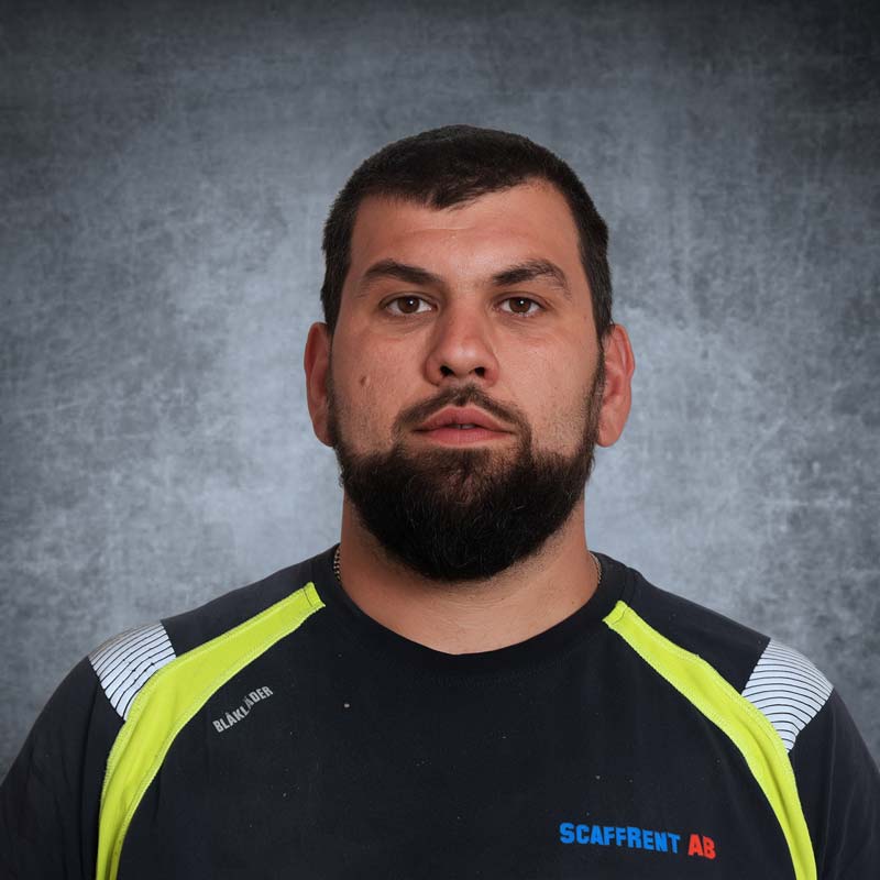 Ställningsbyggare Rade Rakic