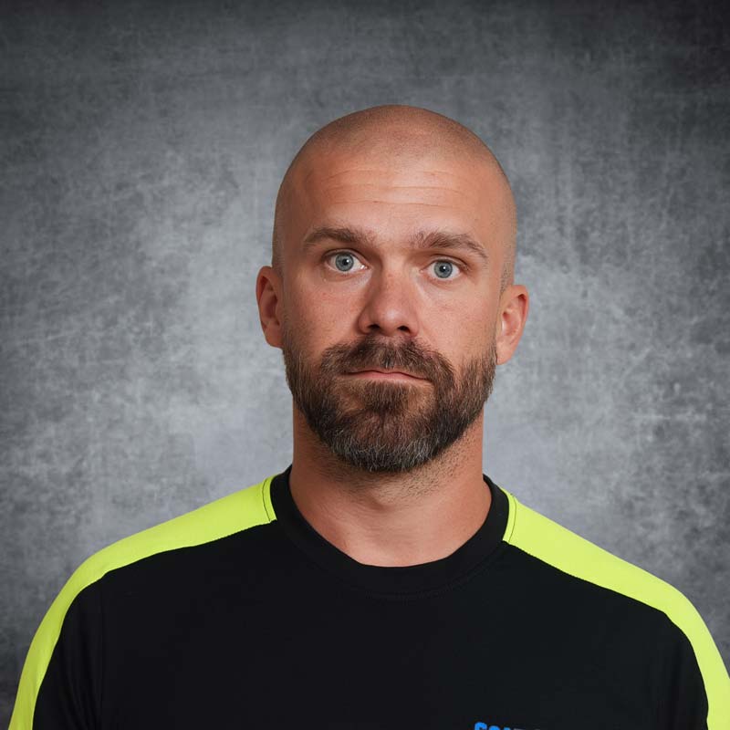 Ställningsbyggare Sebastian Lind