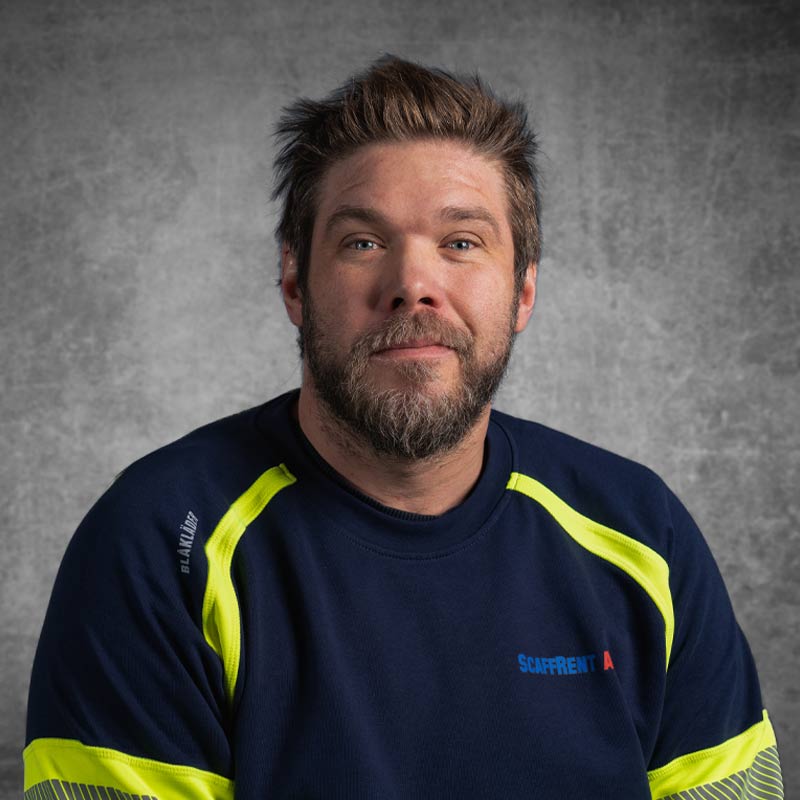 Porträttbild på Scaffrents Paul Jansson